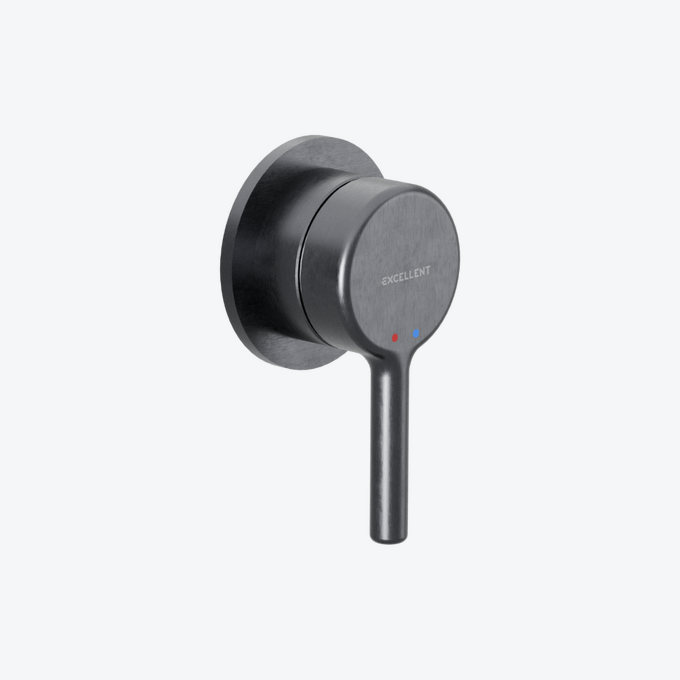 PI Bathtub and shower mixer for concealed installation, 1 function, brushed graphite