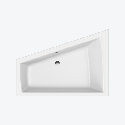 Wanna Sfera Maxi Slim narożna 180x130 cm prawa biały połysk