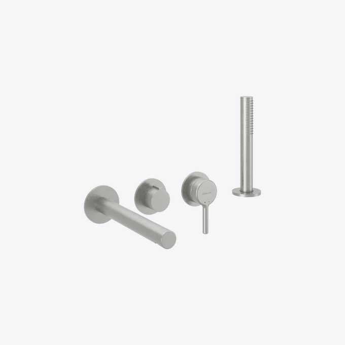 Pi Concealed shower and bath set , 2 functions, Dry box, brushed nickel