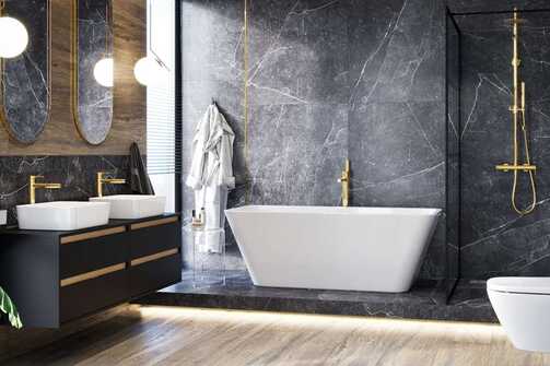 Czarna łazienka – inspiracje na elegancką i oryginalną aranżację