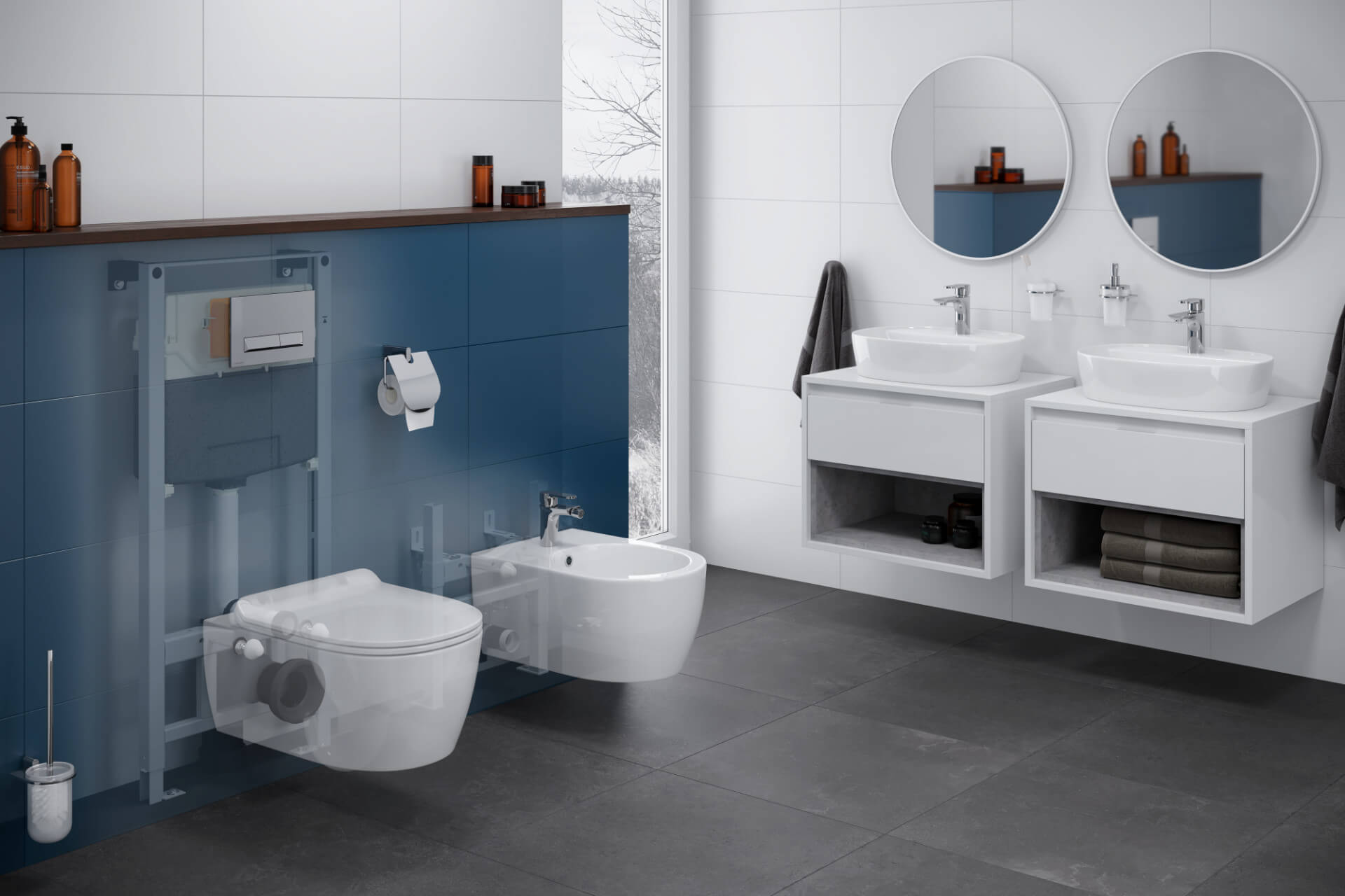 Shiro 2.0 stelaż podtynkowy do miski WC