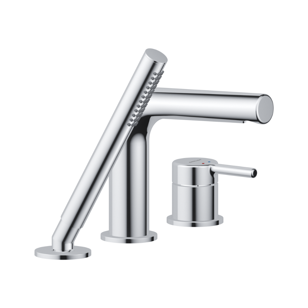 PI bateria wannowa 3 otworowa, chrom