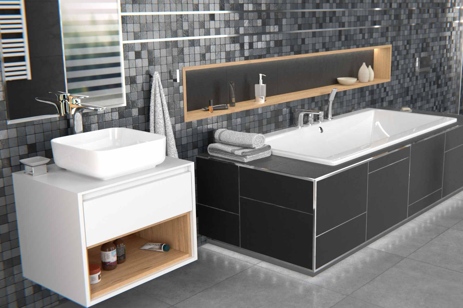 Profil U Listello 25 mm, długość 250 cm stal nierdzewna, superpoler