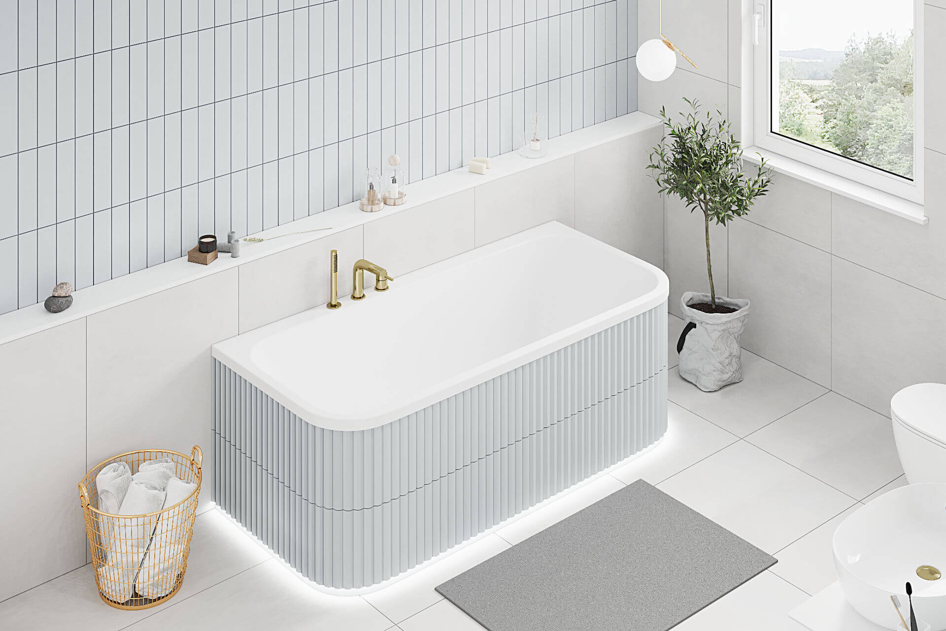 Flex obudowa do zabudowy wanny Arana płytkami