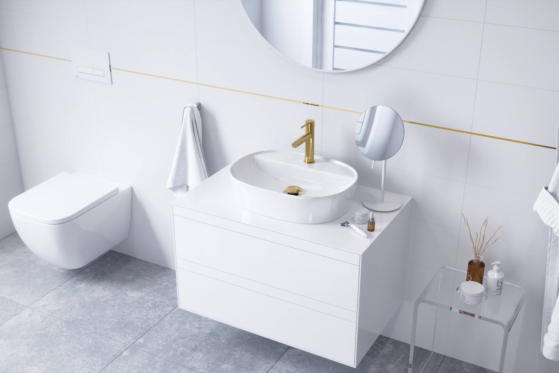 Profil QT fugowy kwadratowy 5 mm długość 200 cm, mosiężny, złoty 24 karaty