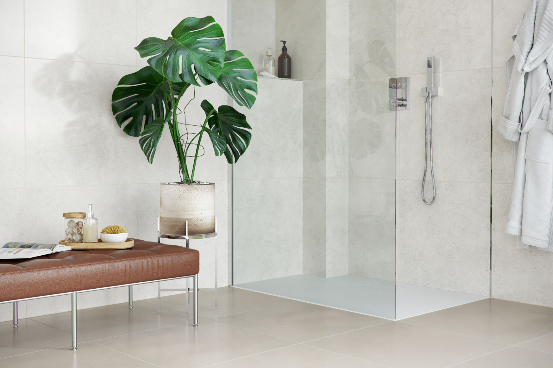 Lavano brodzik prostokątny 120x80 cm kompozytowy, biały