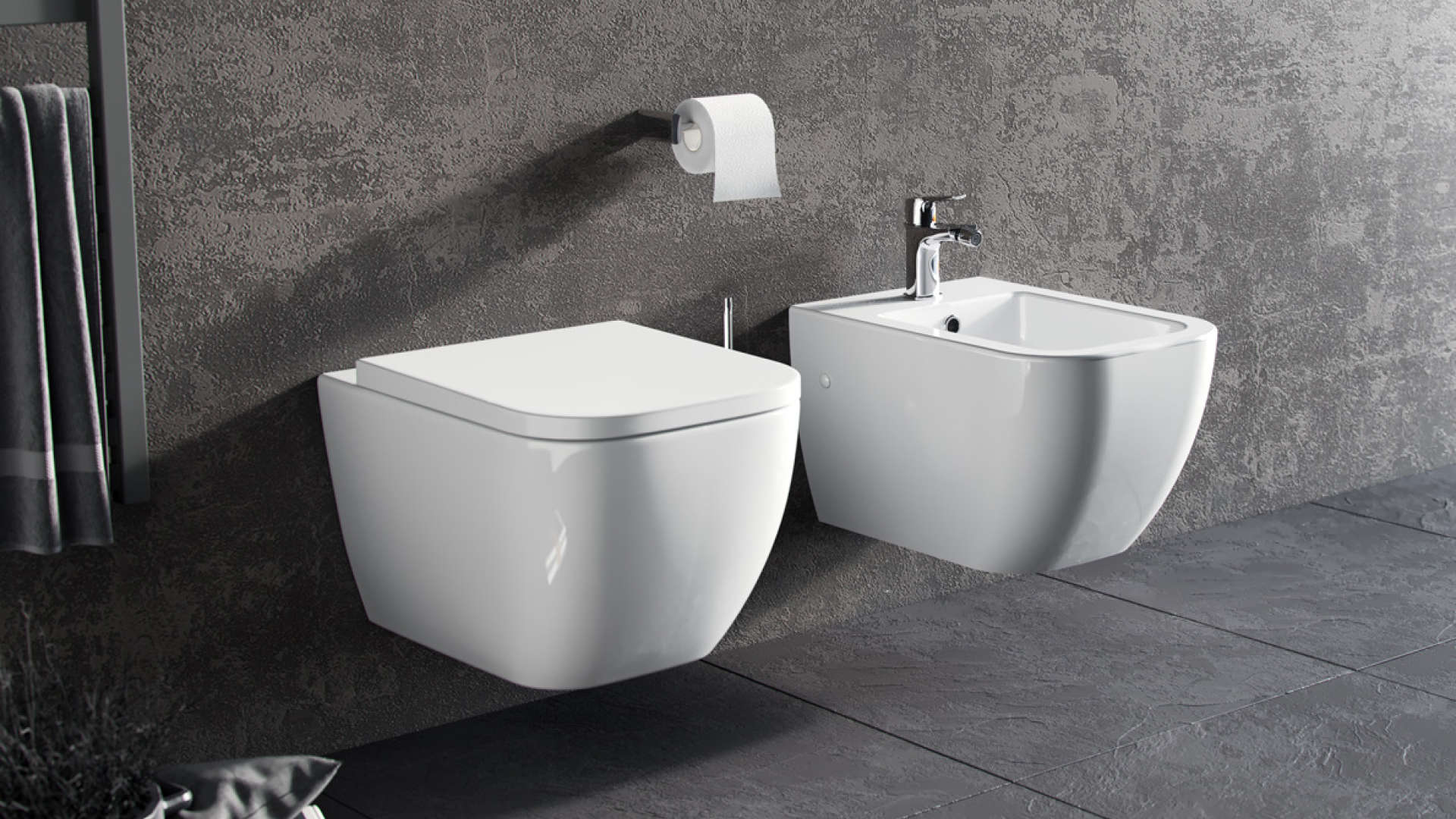 Quadra Vertigo miska WC 55 cm wisząca bezrantowa