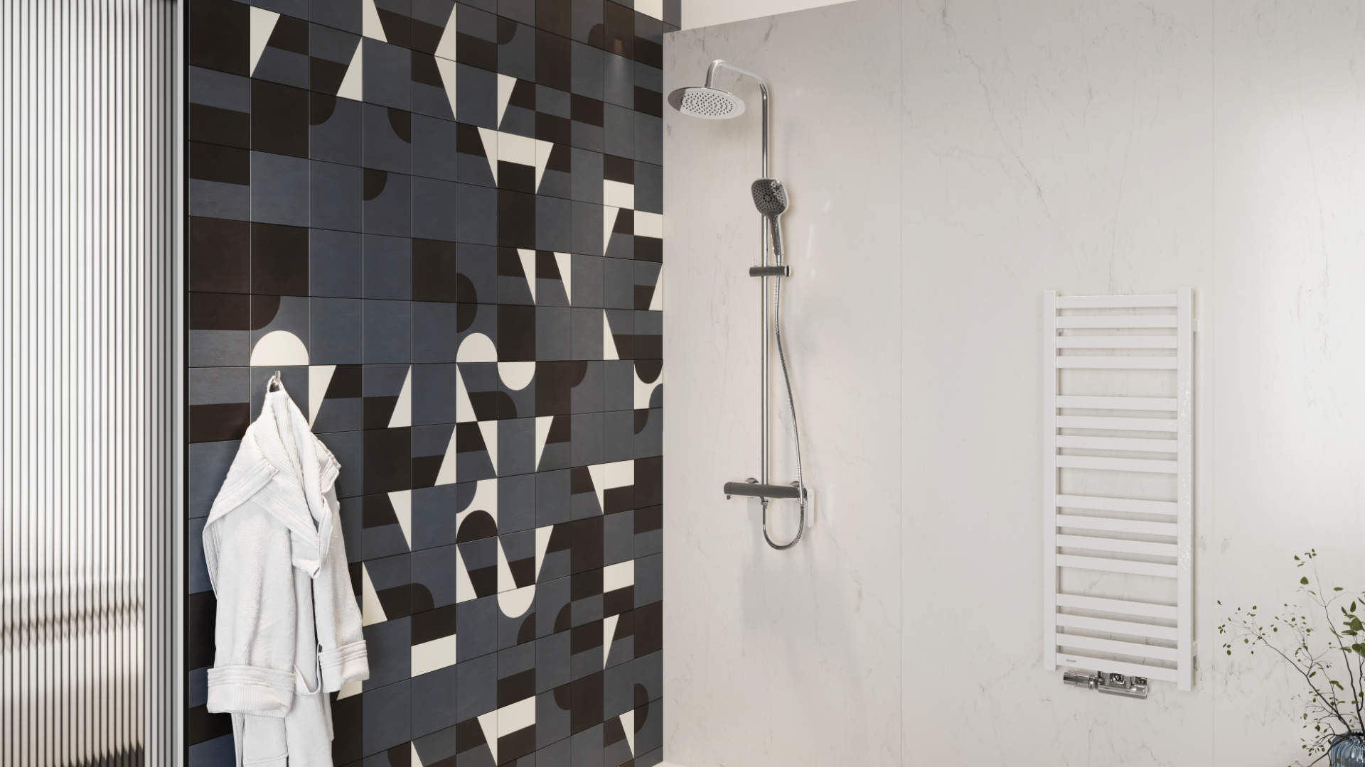 Clever 2.0 zestaw prysznicowy ścienny z deszczownicą 25 cm, chrom