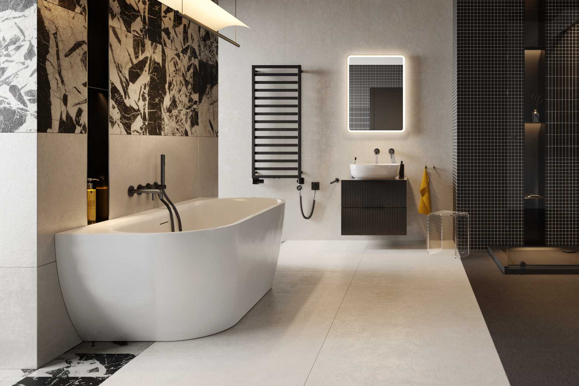 Delta PI Wylewka wannowa podtynkowa, chrom, do zestawu z baterią AREX.1240